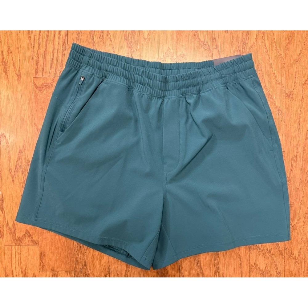 VRST All-In Shorts Mens Med Teal Green 5" Inseam Unlined Athletic Training NWT